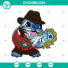 Freddy Krueger and Stitch mashup SVG design for Halloween featuring a spooky and cute character combo. Great for horror fans.