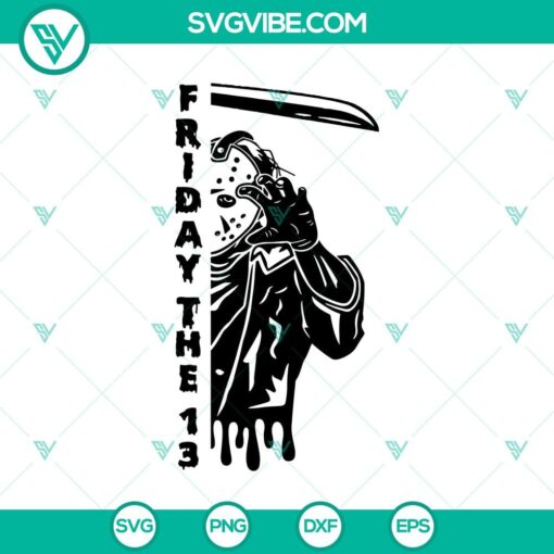 friday the 13 svg jason voorhees killer svg horror halloween svg