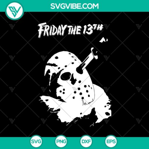 friday the 13th svg jason mask with knife svg jason voorhees horror svg