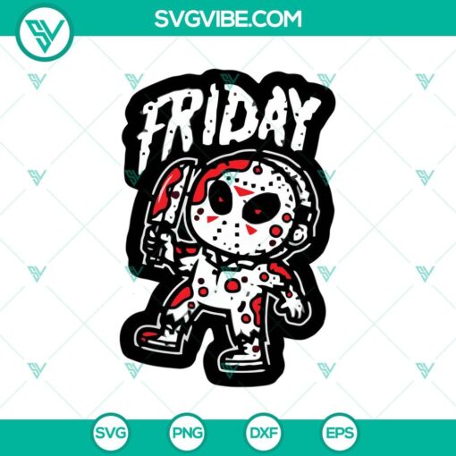 friday the 13th svg jason voorhees chibi svg horror movie svg