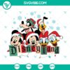 Friends Disneyland Christmas SVG DXF EPS PNG files with festive Disney theme, perfect for holiday crafting.
