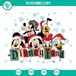 Friends Disneyland Christmas SVG DXF EPS PNG Files