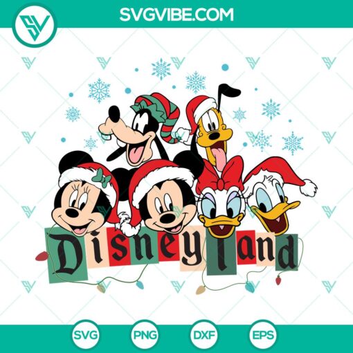 friends disneyland christmas svg dxf eps png files