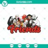 Friends Halloween Colorful SVG design with scary and horror elements for Halloween celebration.
