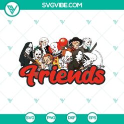 Friends Halloween Colorful SVG, Halloween SVG, Scary SVG, Horror SVG