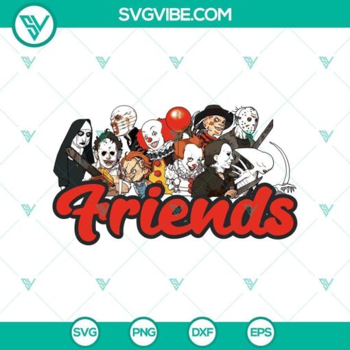 friends halloween colorful svg halloween svg scary svg horror svg