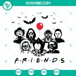 Friends Halloween SVG with Horror Movie theme, perfect for Halloween.