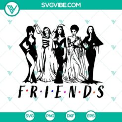 Friends Halloween SVG with horror-themed design - perfect for Halloween crafts and projects.