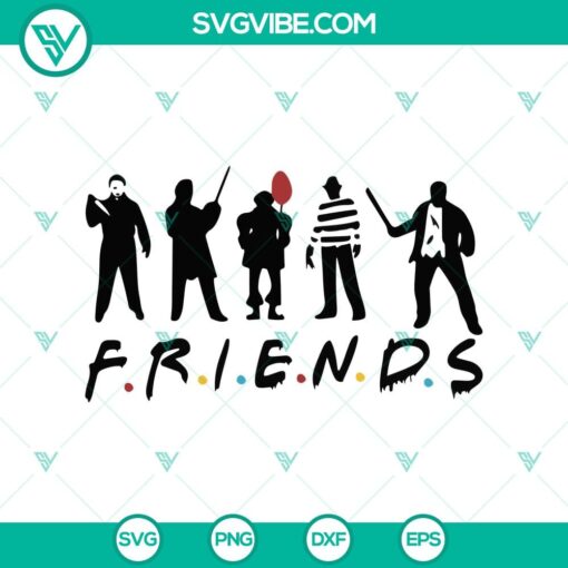 friends halloween svg horror friends svg halloween svg