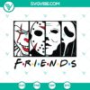 Horror Friends Halloween SVG with spooky and cute characters perfect for Happy Halloween designs.