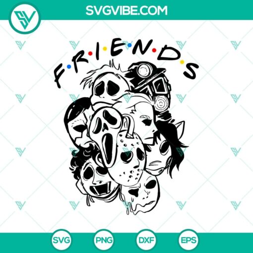 friends horror mask svg horror characters svg halloween svg 1