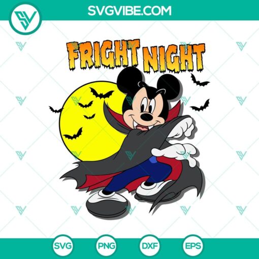 fright night svg mickey halloween svg mickey vampire svg