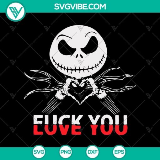 fuck you half love you svg scary svg halloween svg