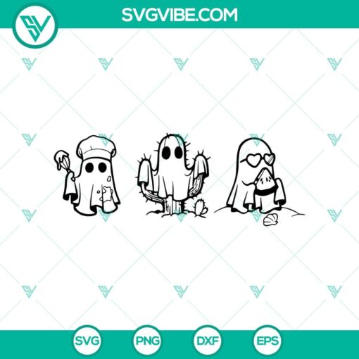 funny ghost svg cute ghost svg cactus ghost halloween svg