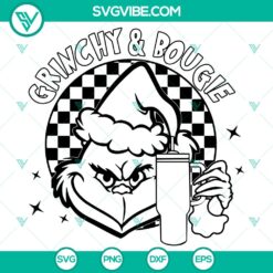 Funny Grinchy and Bougie SVG DXF EPS PNG Files
