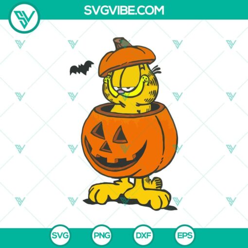 garfield inside pumpkin svg garfield halloween svg funny halloween svg