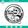 Halloween "Get in Losers We're Saving Halloweentown" SVG design with spooky Halloween elements. Great for crafting projects.