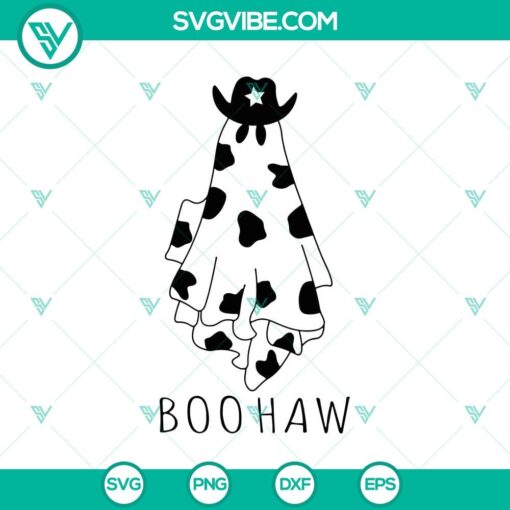 ghost boo haw svg cowboy ghost svg halloween svg