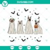 Ghost Dog Retro Spooky Season SVG DXF EPS PNG Cut Files for Halloween Cricut & Silhouette Designs, featuring a spooky dog design.