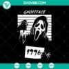 Spooky Ghost Face SVG design inspired by 1996 horror movie Scream.