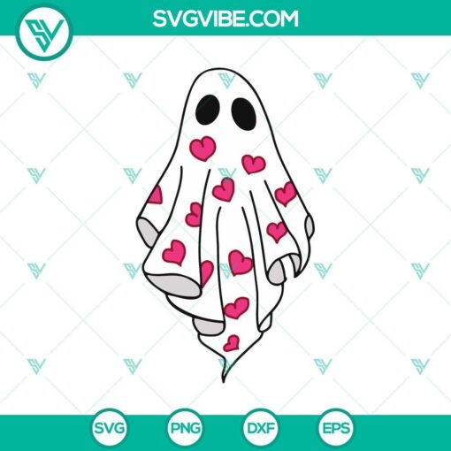 ghost heart svg dxf eps png cut files