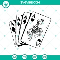 Ghost Rider Card SVG, Skeleton Horse SVG, Halloween Card SVG