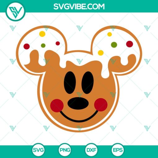 gingerbread mickey head svg free svg daily freebies svg