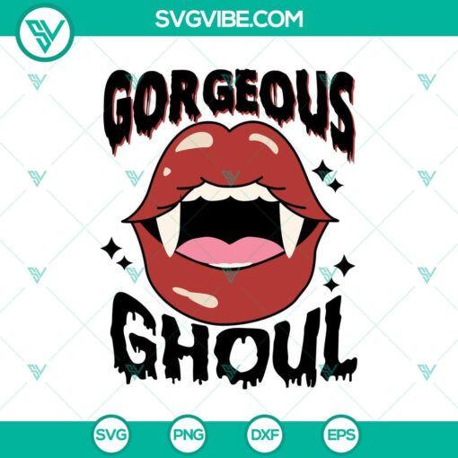 gorgeous ghoul svg devil teeth svg halloween svg