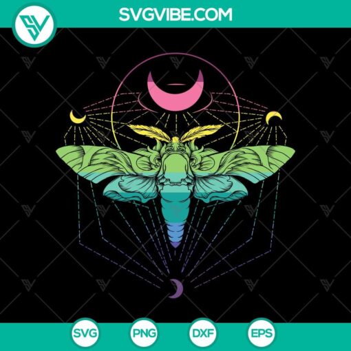 goth moth and creepy moon witch costume svg halloween scary svg halloween svg