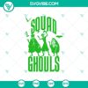 Green Squad Ghouls and Haunted Mansion Halloween SVG featuring spooky and fun design elements for crafting projects.