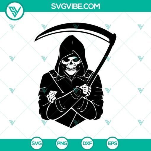 grim reaper death scythe svg scary halloween svg ghost svg