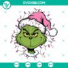 Grinch Face Christmas Lights SVG | Funny Holiday Face Cut Files 2