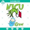 Grinch Hand NICU Christmas Nurse SVG | Medical Holiday Grinch Cut Files 3