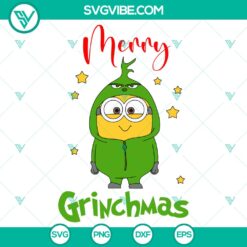 Grinch Minion Christmas SVG DXF EPS PNG Files