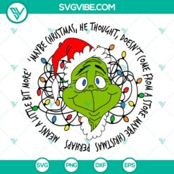 Grinch Ready to Press SVG | Easy Grinch Christmas Cut Files