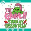 Grinch themed SVG DXF EPS PNG files for lesson plans, perfect for Christmas crafts and digital projects.