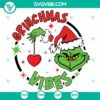 Grinchmas Vibes SVG DXF EPS PNG Files featuring festive holiday design with Grinch illustration. Ideal for Christmas crafts.