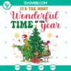 Grinchmas-themed digital files with SVG, DXF, EPS, and PNG formats for Christmas crafts and projects.
