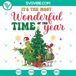 Grinchmas Wonderful Time SVG DXF EPS PNG Files