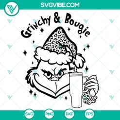 Grinchy and Bougie Funny SVG DXF EPS PNG Files