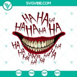 Halloween, Joker & Harley Quinn SVG, SVG Files, Hahaha Joker Laugh SVG, 4