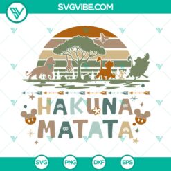 Hakuna Matata Lion King SVG | Disney Relax Life Cut Files