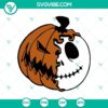 Half Pumpkin Jack SVG with Nightmare Before Christmas theme for Halloween.