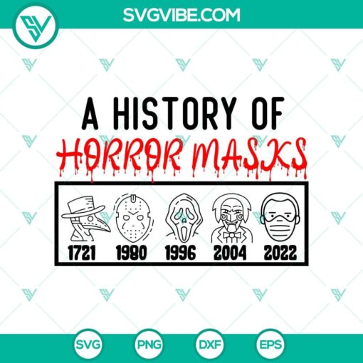 halloween 2022 a history of horror masks svg halloween scary svg halloween svg