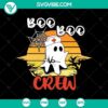 Halloween Boo Crew Nurse Ghost SVG featuring Trick or Treat and Halloween Mom design. Perfect for spooky season crafting projects.
