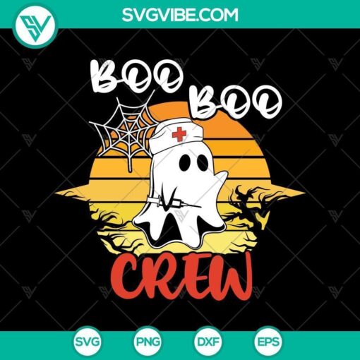 halloween boo crew nurse ghost svg halloween svg trick or treat svg halloween mom svg