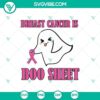 Halloween breast cancer awareness SVG design with spooky elements - horror, Halloween, scary SVG for crafting.