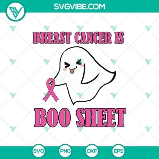 halloween breast cancer is boo sheet svg horror svg halloween svg scary svg