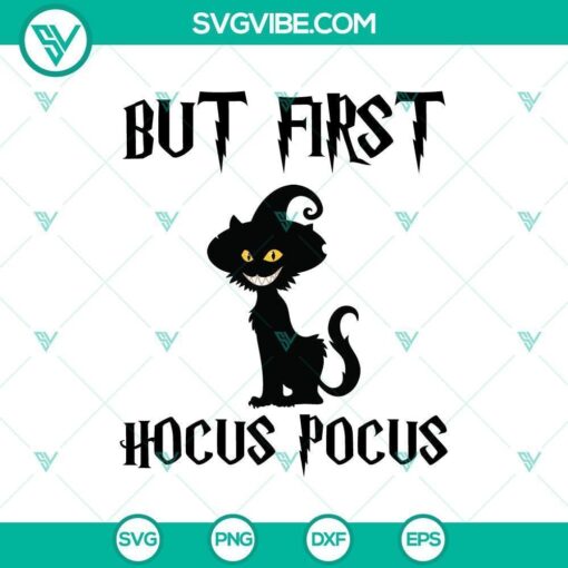 halloween but first hocus pocus cat svg horror svg halloween svg scary svg