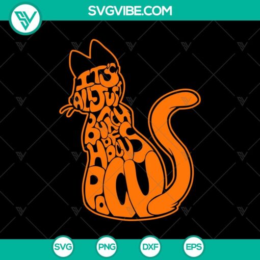 halloween cat svg it8217s just bunch of hocus pocus svg black cat svg